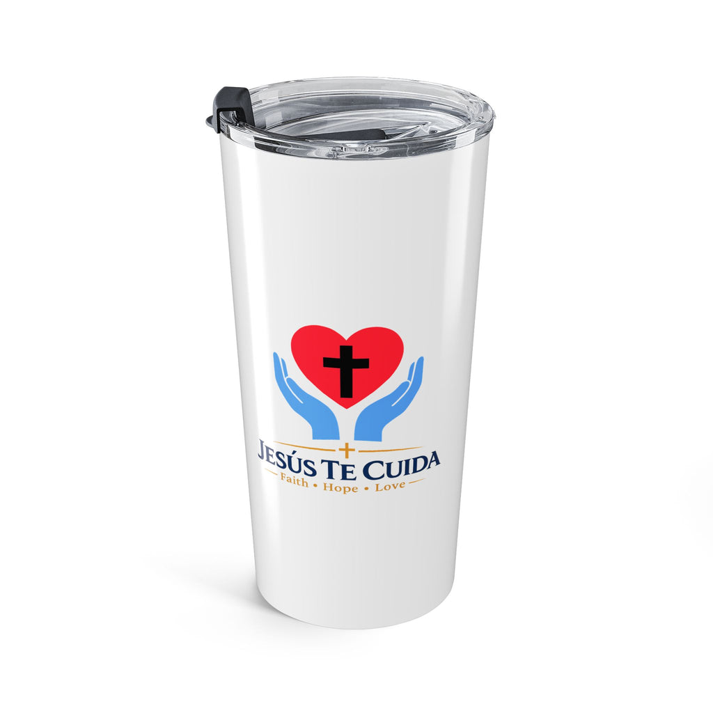 Christian 20oz Tumbler — Jesus Te Cura Faith Hope Love Travel Mug