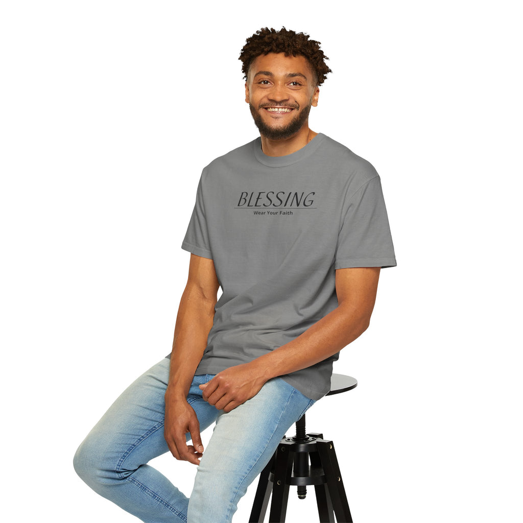 Blessing Faith T-Shirt — "BLESSING" Minimal Christian Tee