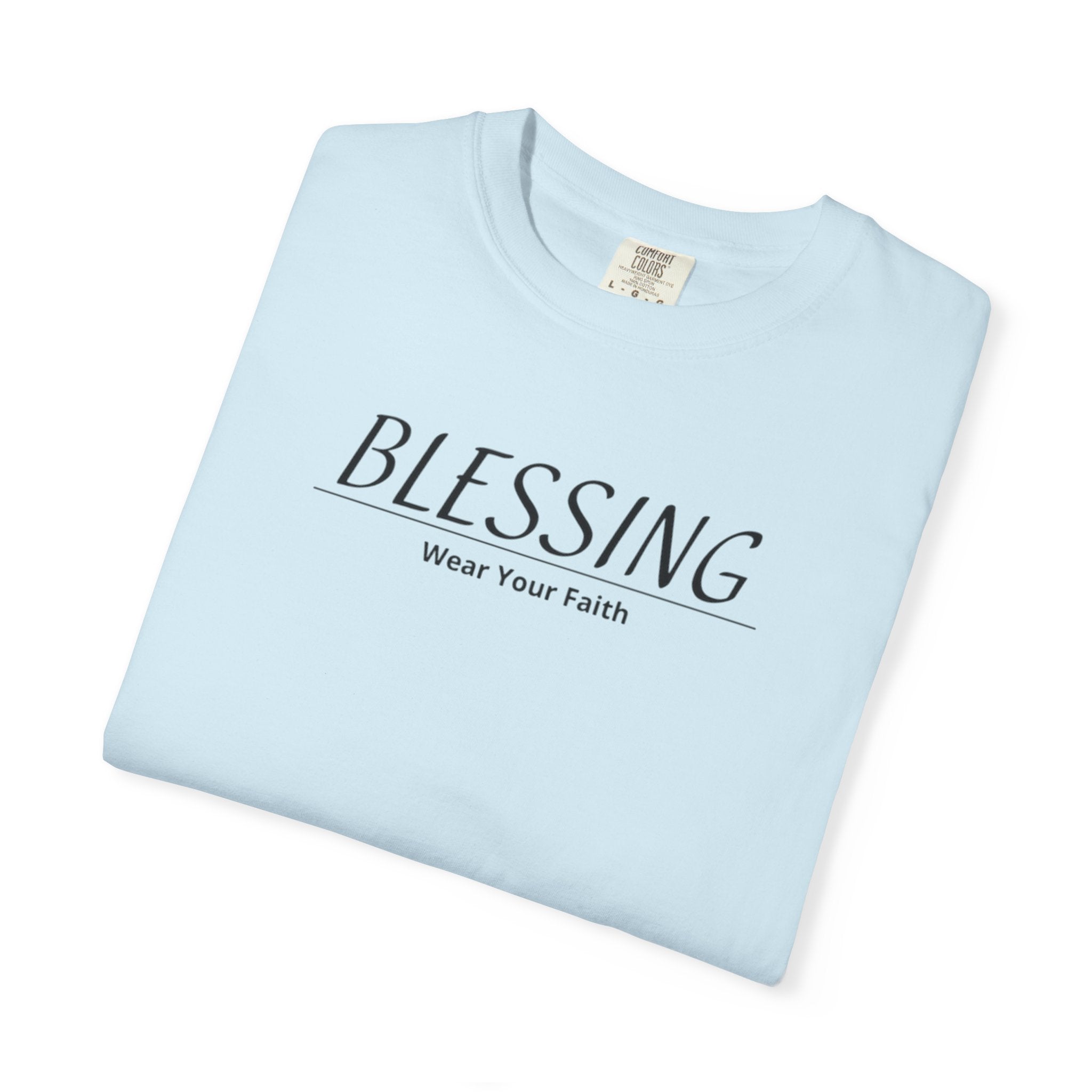 Blessing Faith T-Shirt — "BLESSING" Minimal Christian Tee