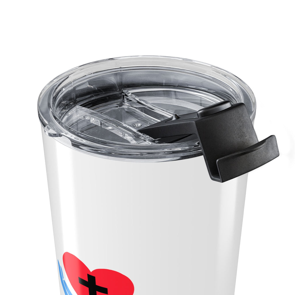Christian 20oz Tumbler — Jesus Te Cura Faith Hope Love Travel Mug