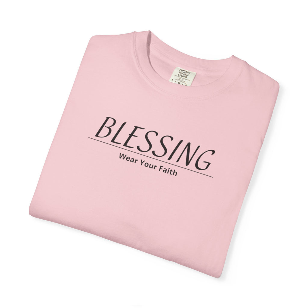 Blessing Faith T-Shirt — "BLESSING" Minimal Christian Tee