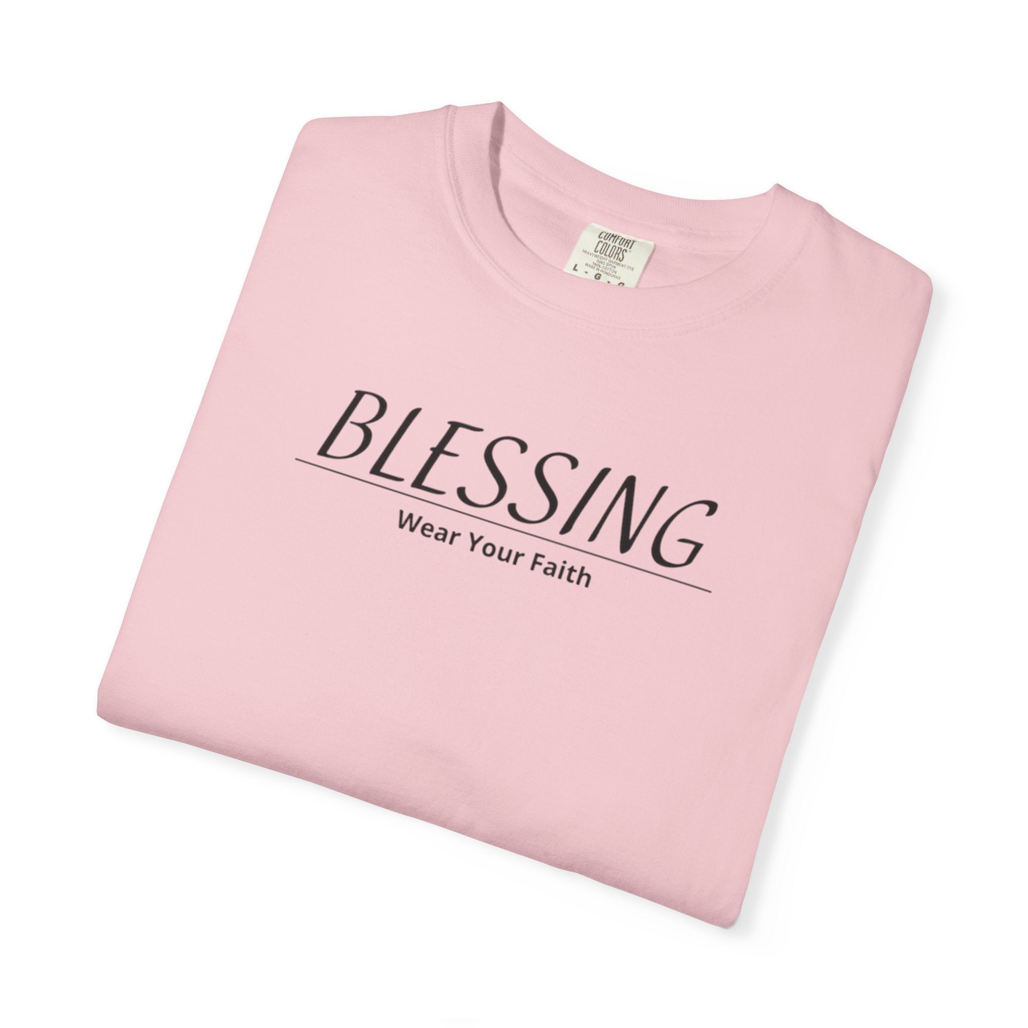 Blessing Faith T-Shirt — "BLESSING" Minimal Christian Tee