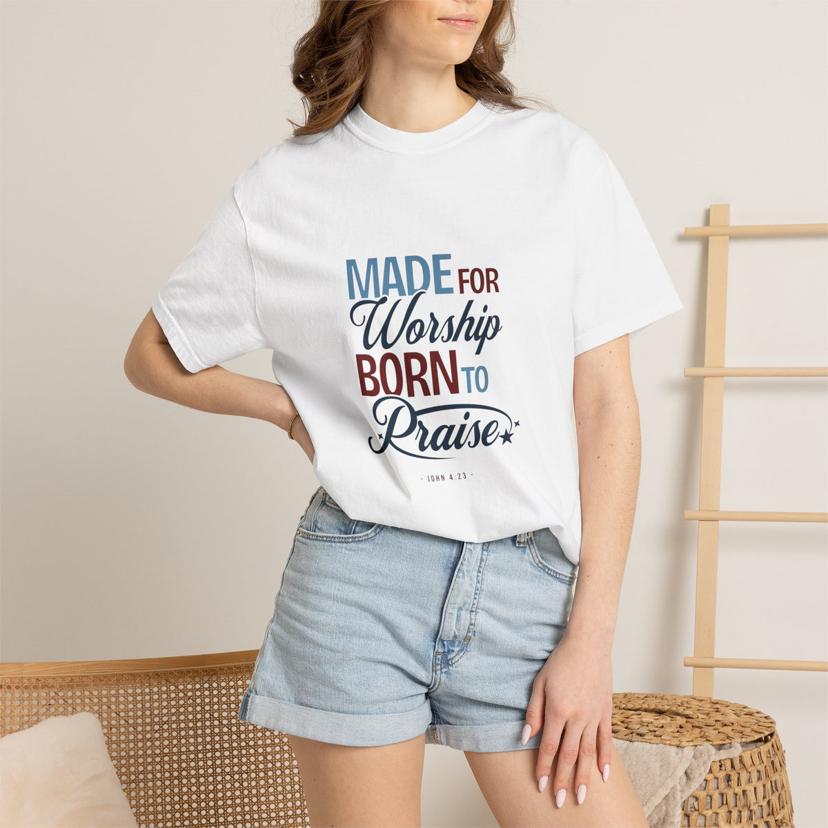 Made for Worship Christian T-Shirt – John 4:23