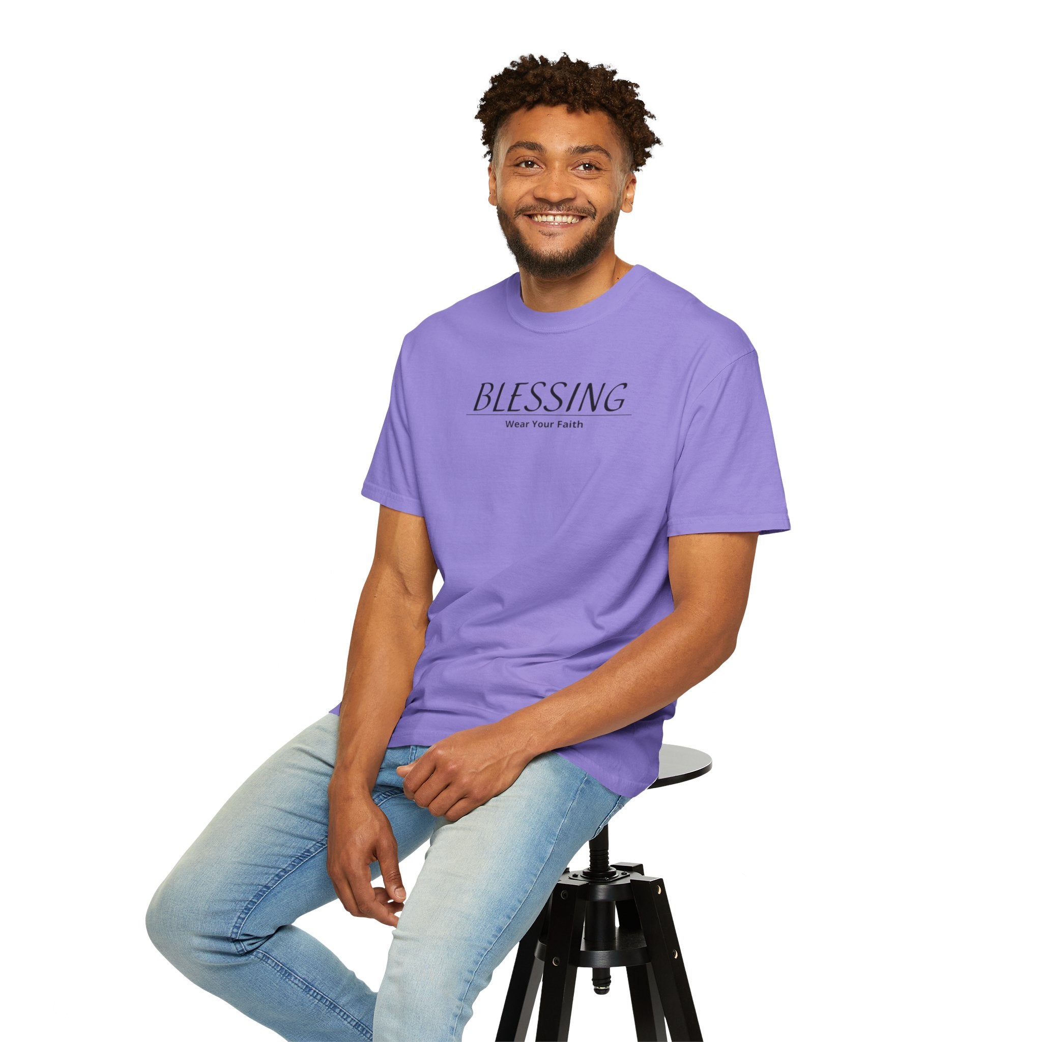 Blessing Faith T-Shirt — "BLESSING" Minimal Christian Tee