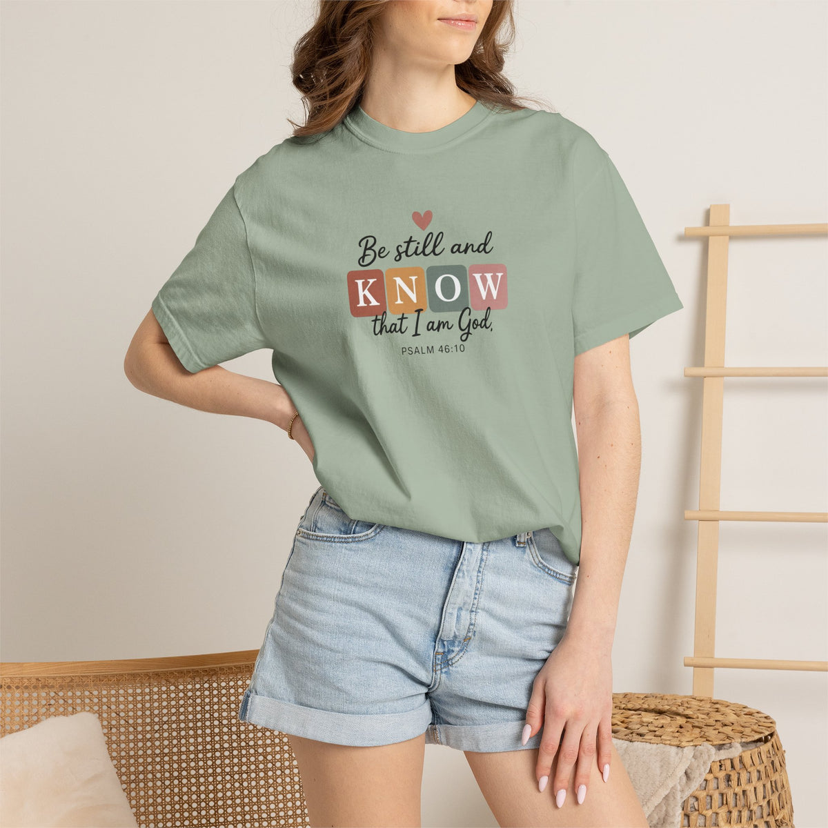 Be Still and Know Christian T-Shirt – Psalm 46:10