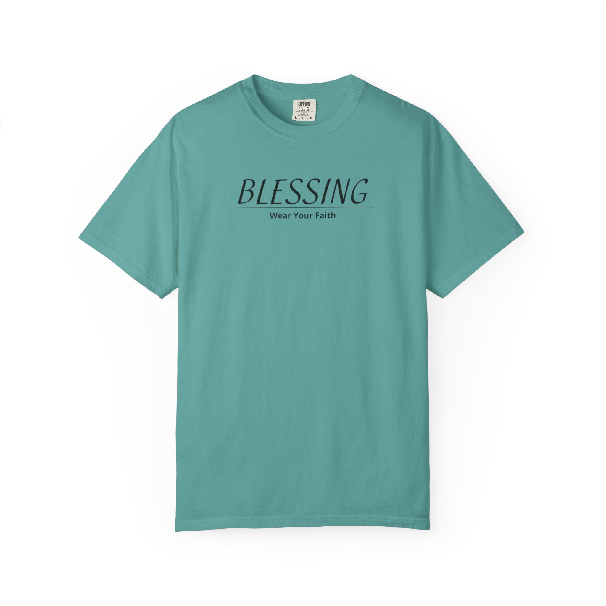 Blessing Faith T-Shirt — "BLESSING" Minimal Christian Tee