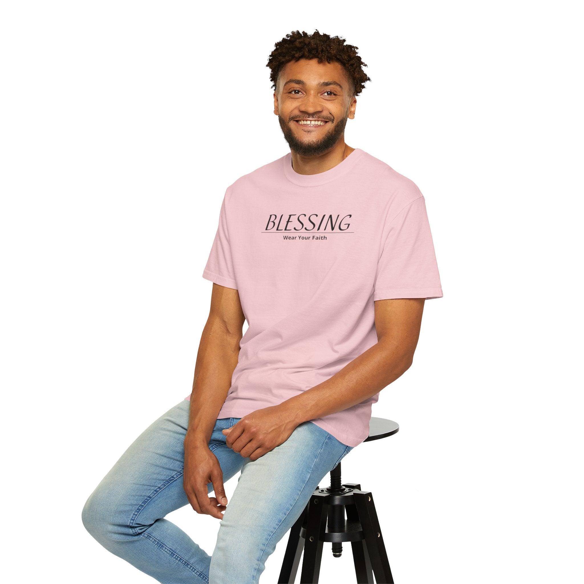 Blessing Faith T-Shirt — "BLESSING" Minimal Christian Tee
