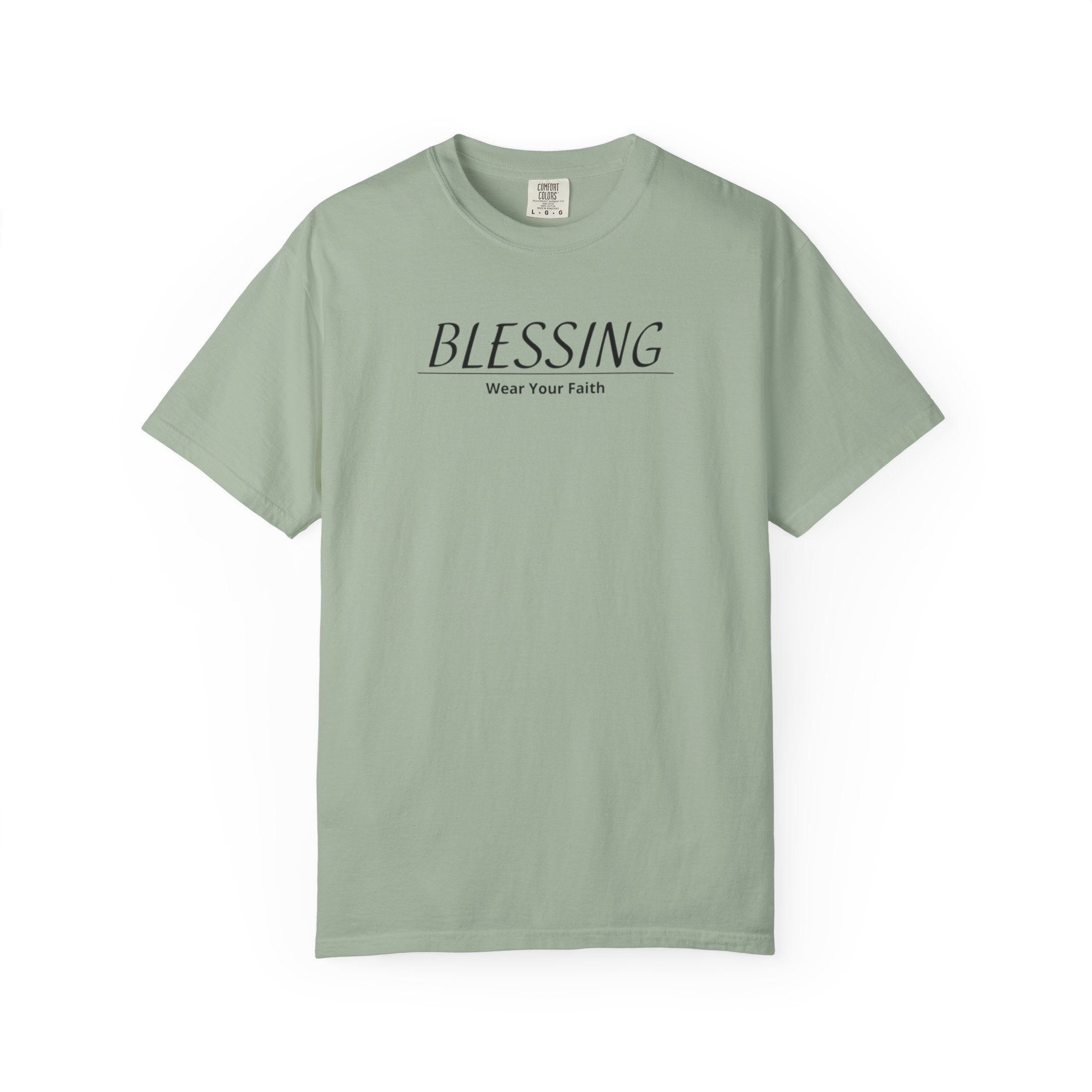 Blessing Faith T-Shirt — "BLESSING" Minimal Christian Tee