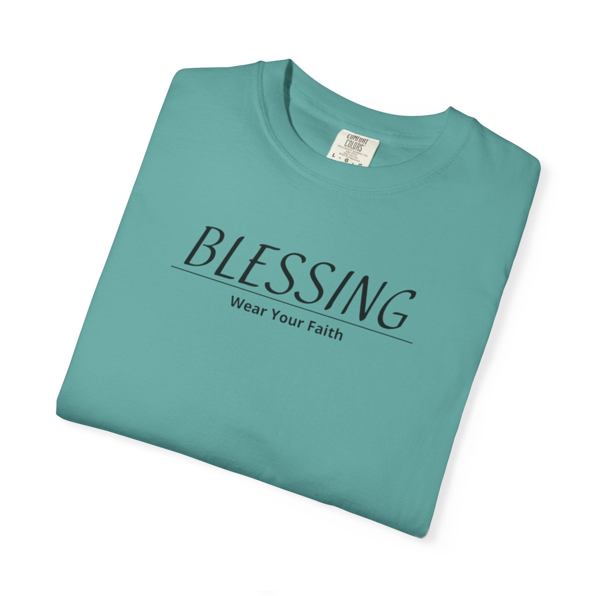 Blessing Faith T-Shirt — "BLESSING" Minimal Christian Tee