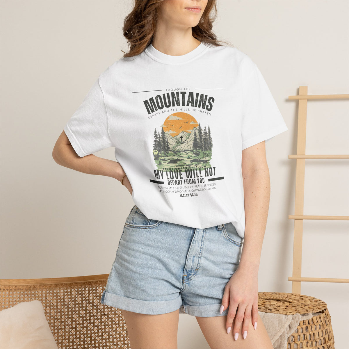 Isaiah 54:10 Christian T-Shirt – My Unfailing Love