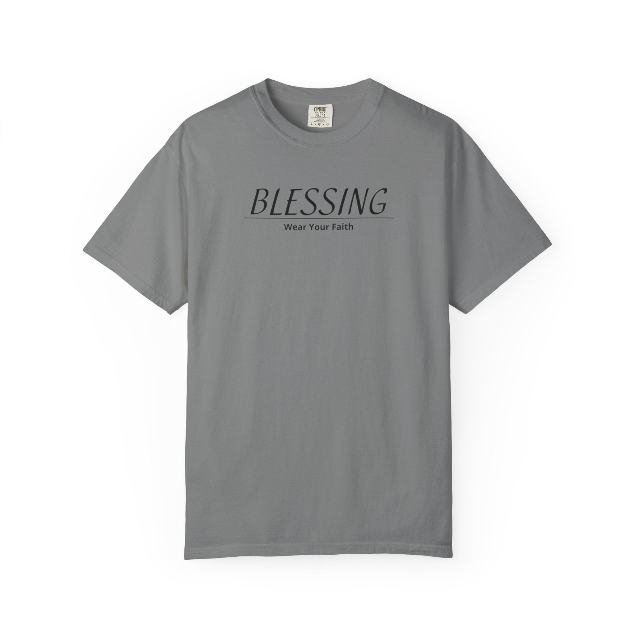 Blessing Faith T-Shirt — "BLESSING" Minimal Christian Tee