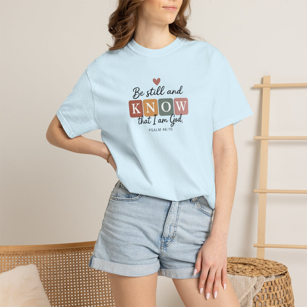 Be Still and Know Christian T-Shirt – Psalm 46:10