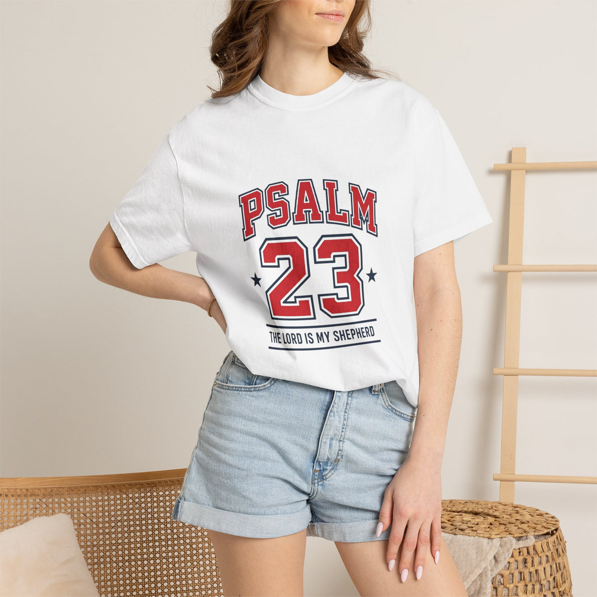 Psalm 23 Christian T-Shirt – The Lord Is My Shepherd