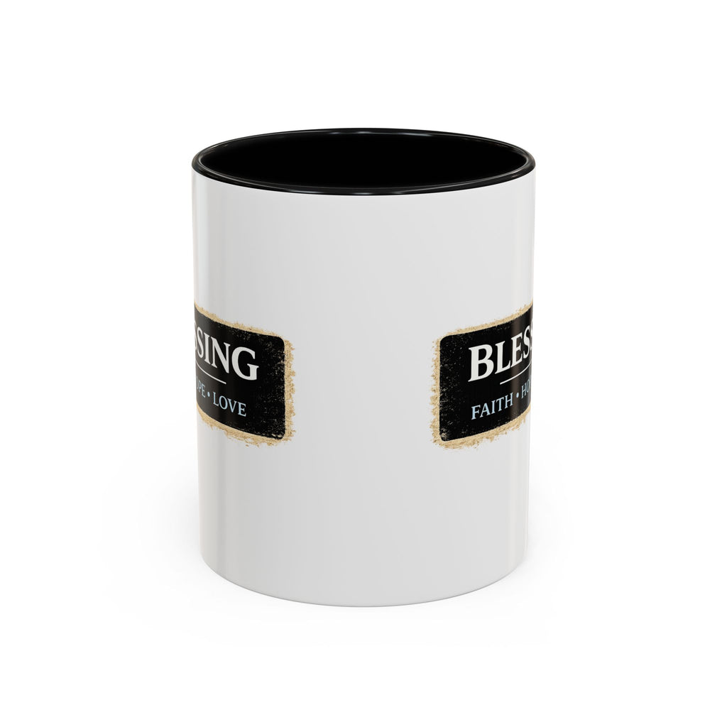 Blessing Coffee Mug – Faith • Hope • Love Accent Ceramic Mug (11/15 oz)
