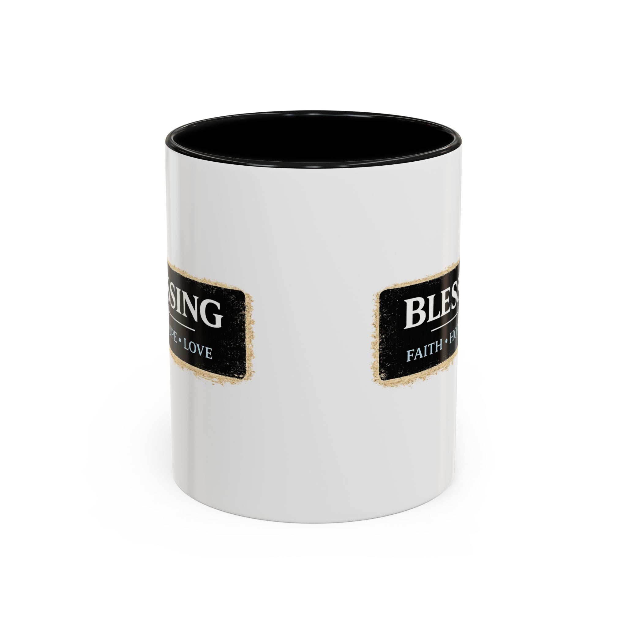 Blessing Coffee Mug – Faith • Hope • Love Accent Ceramic Mug (11/15 oz)