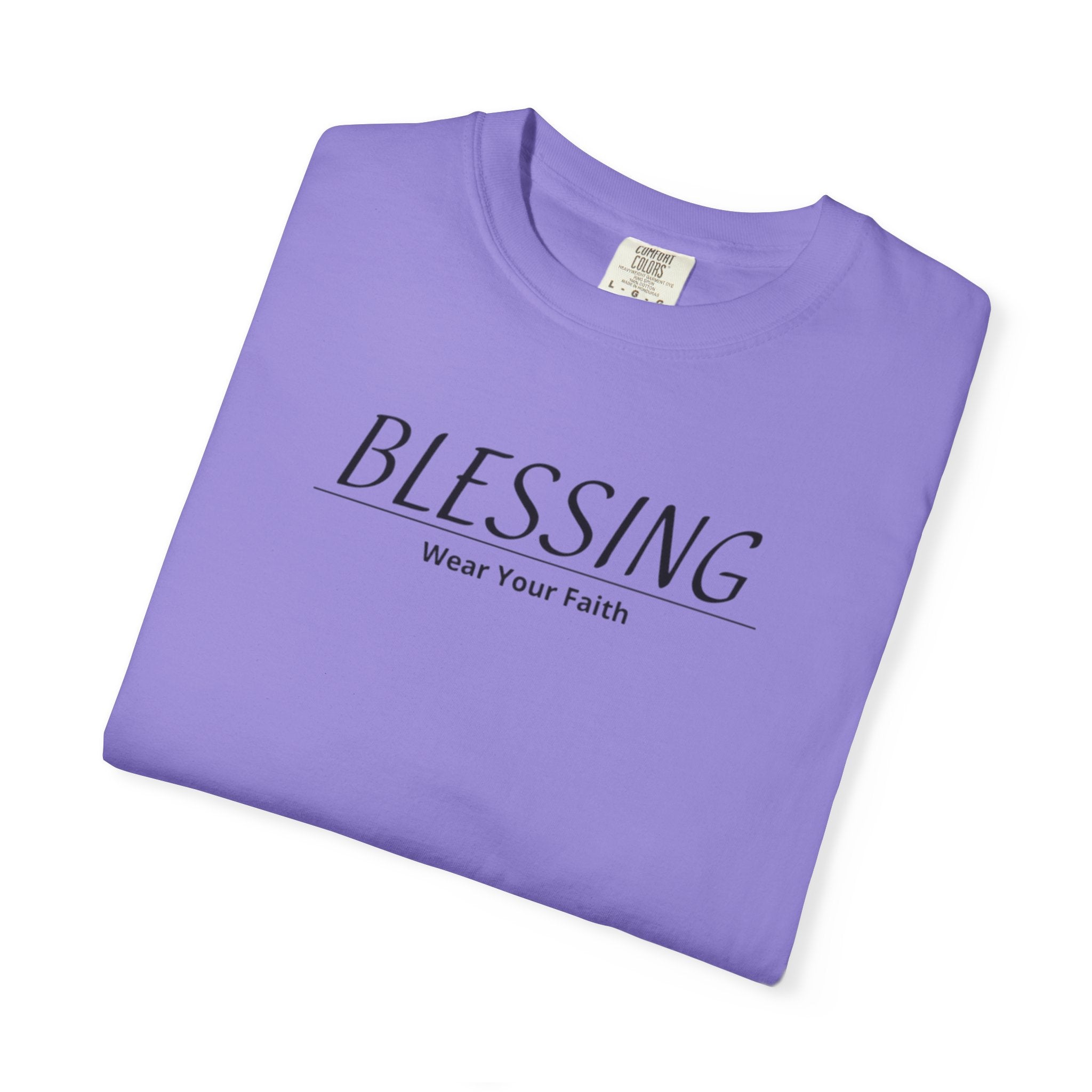 Blessing Faith T-Shirt — "BLESSING" Minimal Christian Tee
