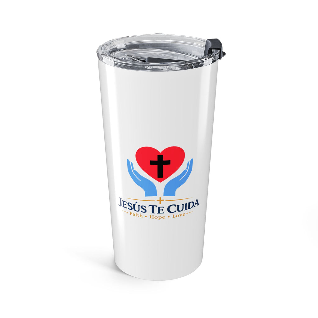 Christian 20oz Tumbler — Jesus Te Cura Faith Hope Love Travel Mug