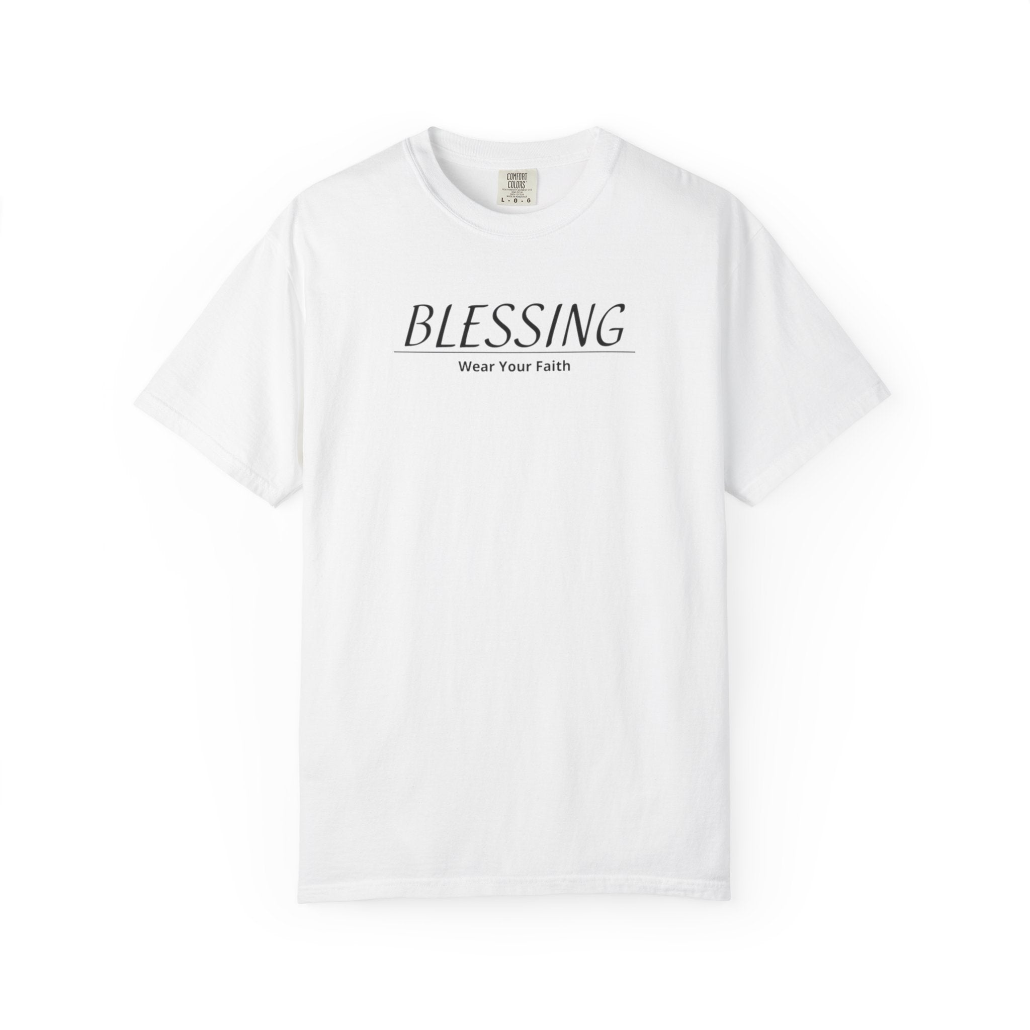 Blessing Faith T-Shirt — "BLESSING" Minimal Christian Tee