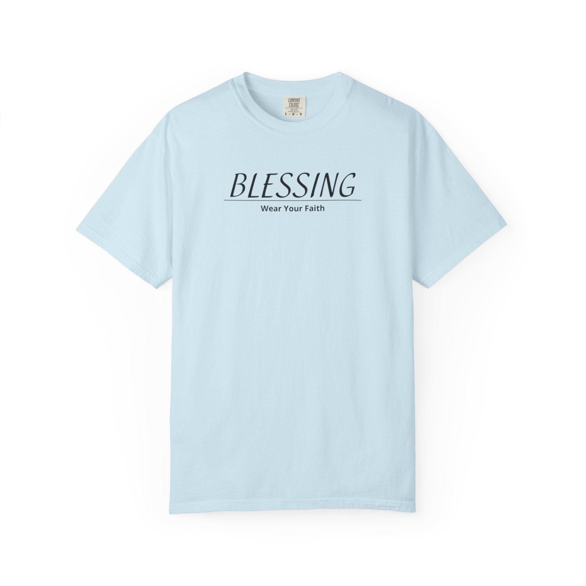 Blessing Faith T-Shirt — "BLESSING" Minimal Christian Tee